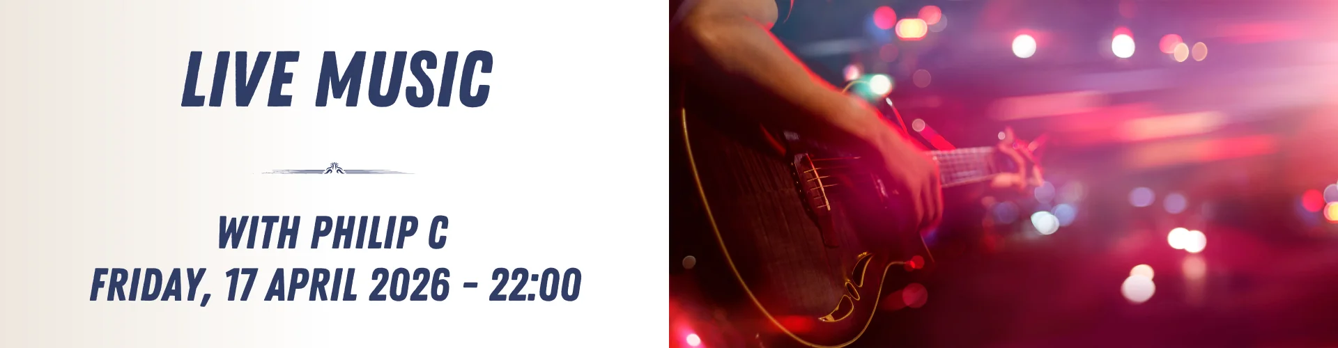 A person playing a guitar, immersed in the energy of live music.